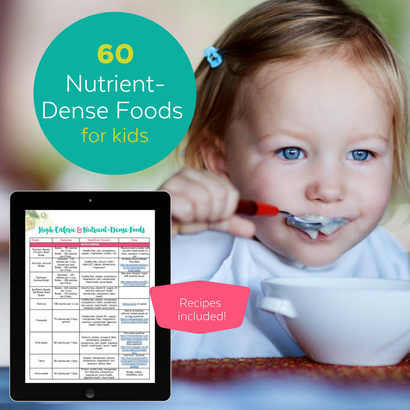 Nutrient-dense foods for kids