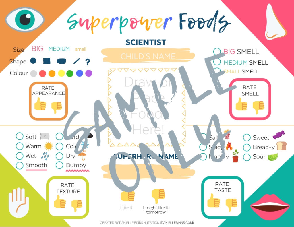 The Superpower Foods Scientist Digital Placemat