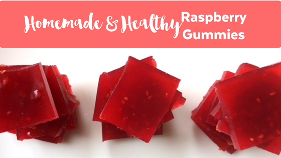 Homemade Healthy Raspberry Gummies