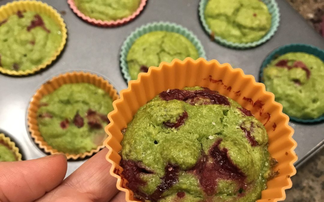 Spinach Cranberry Muffins